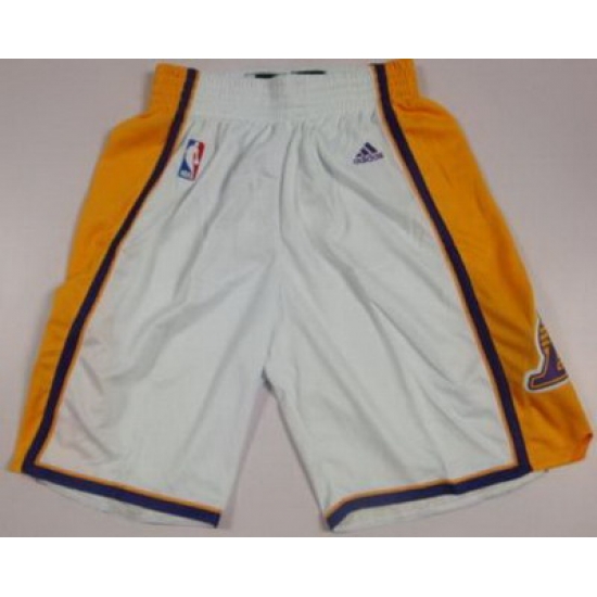 Los Angeles Lakers White Revolution 30 Swingman NBA Shorts Los Angeles Lakers White Revolution 30 Swingman NBA Shorts