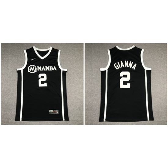 Mamba Gianna Maria 2 Black Kobe Bryant Daughter Stitched Basketball Jersey Mamba Gianna Maria 2 Black Kobe Bryant Daughter Stitched Basketball Jersey