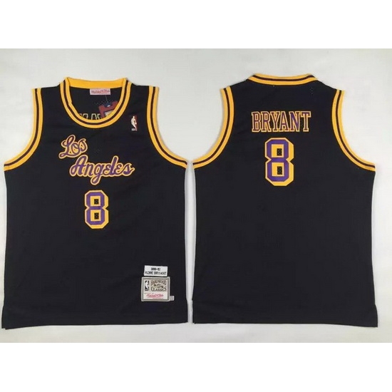 Men Adidas Lakers 8 Kobe Bryant Black Throwback NBA Jersey Men Adidas Lakers 8 Kobe Bryant Black Throwback NBA Jersey