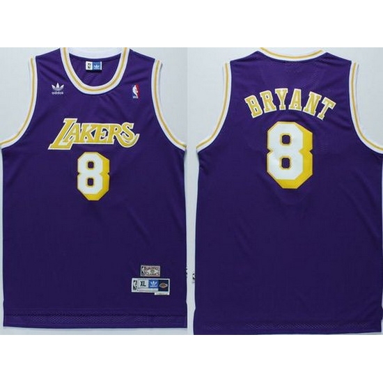 Men Adidas Lakers 8 Kobe Bryant Purple Throwback NBA Jersey Men Adidas Lakers 8 Kobe Bryant Purple Throwback NBA Jersey