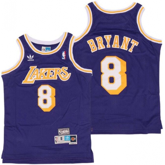 Men Adidas Lakers 8 Kobe Bryant Purple Throwback Stitched NBA Jersey Men Adidas Lakers 8 Kobe Bryant Purple Throwback Stitched NBA Jersey