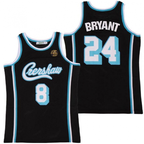 Men Lakers Front 8 Back 24 Kobe Bryant Black Crenshaw Editon Jersey Men Lakers Front 8 Back 24 Kobe Bryant Black Crenshaw Editon Jersey