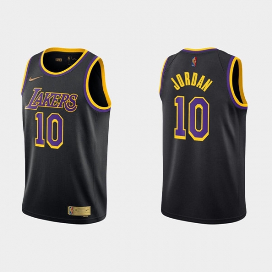 Men Los Angeles Lakers 10 Deandre Jordan Black Stitched Jersey Men Los Angeles Lakers 10 Deandre Jordan Black Stitched Jersey