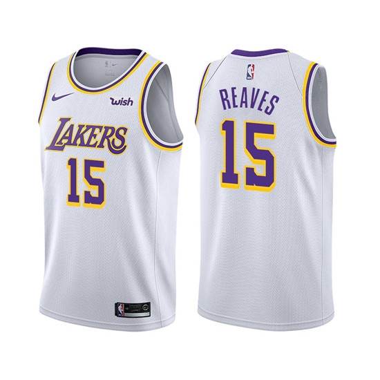 Men Los Angeles Lakers 15 Austin Reaves White Stitched Jersey Men Los Angeles Lakers 15 Austin Reaves White Stitched Jersey