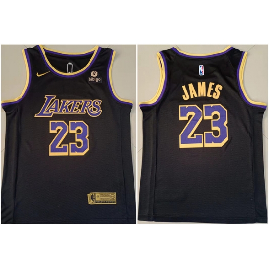 Men Los Angeles Lakers 23 LeBron James Bibigo Black Stitched Basketball Jersey Men Los Angeles Lakers 23 LeBron James Bibigo Black Stitched Basketball Jersey