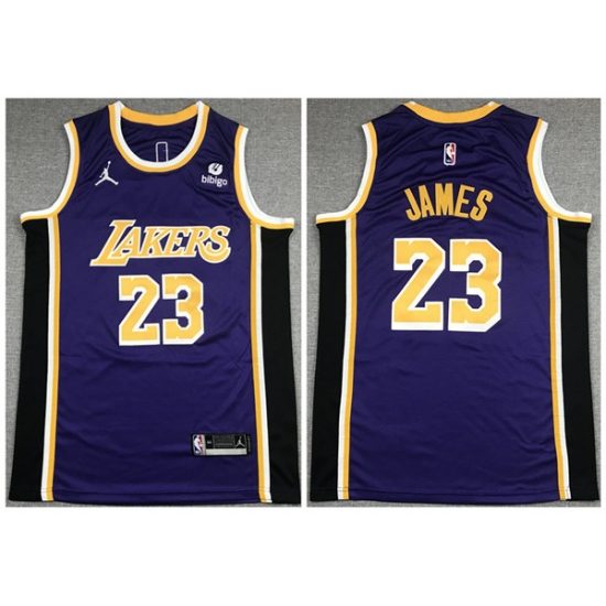 Men Los Angeles Lakers 23 LeBron James Bibigo Purple Stitched Basketball Jersey Men Los Angeles Lakers 23 LeBron James Bibigo Purple Stitched Basketball Jersey