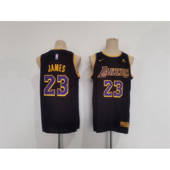 Men Los Angeles Lakers 23 LeBron James Black Stitched Basketball JerseyS Men Los Angeles Lakers 23 LeBron James Black Stitched Basketball JerseyS