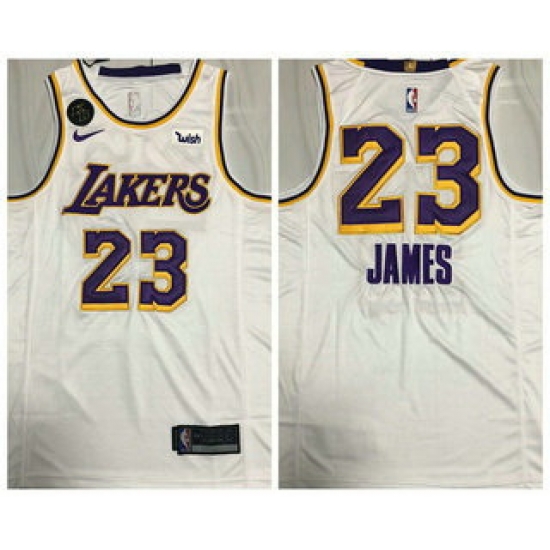 Men Los Angeles Lakers 23 LeBron James White With KB Patch NEW 2021 Nike Wish AU Stitched NBA Jersey Men Los Angeles Lakers 23 LeBron James White With KB Patch NEW 2021 Nike Wish AU Stitched NBA Jersey