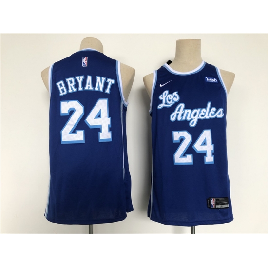 Men Los Angeles Lakers 24 Bryant Blue Throwback 2021 Nike NBA Jersey Men Los Angeles Lakers 24 Bryant Blue Throwback 2021 Nike NBA Jersey