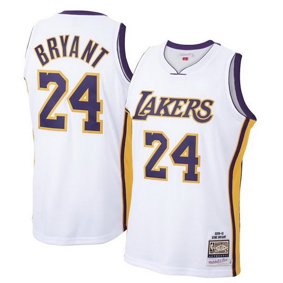 Men Los Angeles Lakers 24 Kobe Bryant White 2009 10 Throwback Basketball Jersey Men Los Angeles Lakers 24 Kobe Bryant White 2009 10 Throwback Basketball Jersey