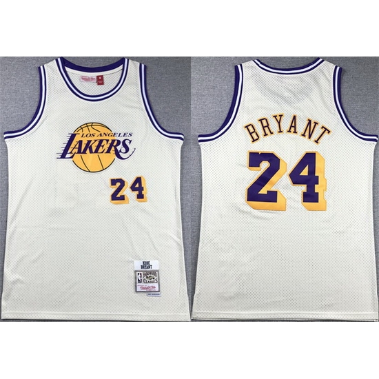 Men Los Angeles Lakers 24 Kobe Bryant White Throwback Basketball Jersey Men Los Angeles Lakers 24 Kobe Bryant White Throwback Basketball Jersey