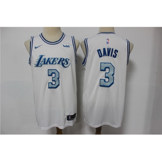 Men Los Angeles Lakers 3 Anthony Davis White 2020 21 City Edition Nike Swingman Jersey Men Los Angeles Lakers 3 Anthony Davis White 2020 21 City Edition Nike Swingman Jersey