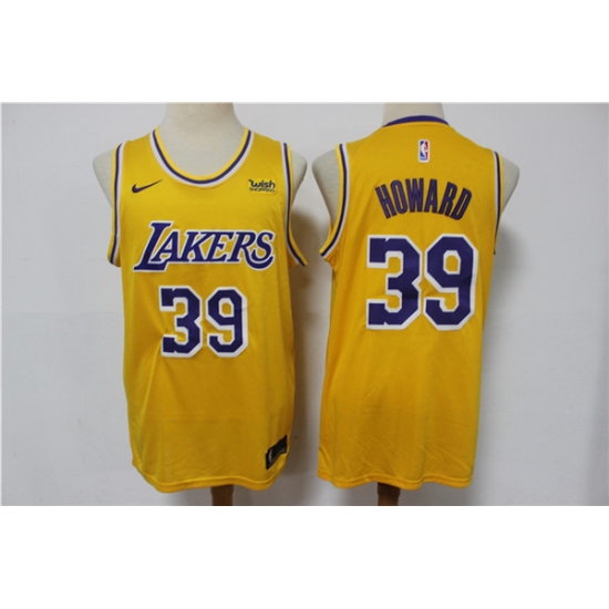 Men Los Angeles Lakers 39 Dwight Howard Yellow Stitched Basketball Jersey Men Los Angeles Lakers 39 Dwight Howard Yellow Stitched Basketball Jersey