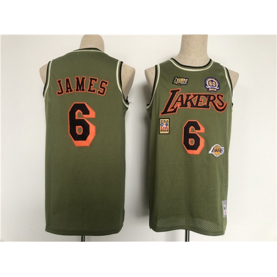 Men Los Angeles Lakers 6 LeBron James Green Military Flight Patchs Stitched Basketball Jersey Men Los Angeles Lakers 6 LeBron James Green Military Flight Patchs Stitched Basketball Jersey