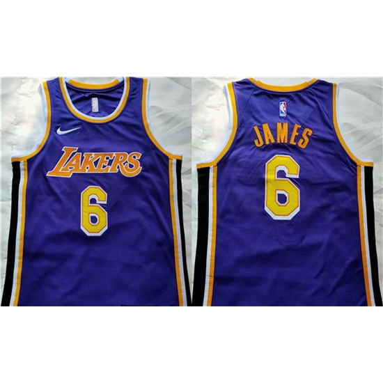 Men Los Angeles Lakers 6 LeBron James Purple Stitched Basketball Jersey Men Los Angeles Lakers 6 LeBron James Purple Stitched Basketball Jersey