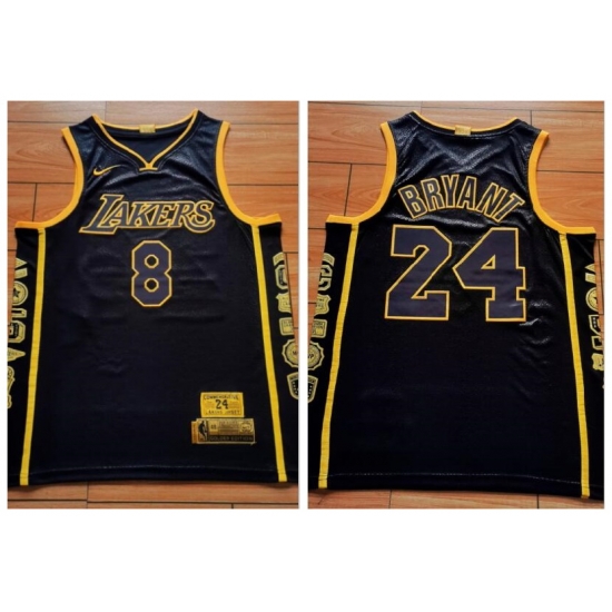 Men Los Angeles Lakers 8 & 24 Kobe Bryant Black Retirement Commemorative Swingman Jersey Men Los Angeles Lakers 8 & 24 Kobe Bryant Black Retirement Commemorative Swingman Jersey