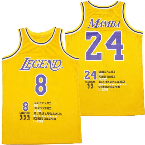 Men Los Angeles Lakers 8 26 24 Kobe Bryant Yellow Swingman Fashion Jersey Men Los Angeles Lakers 8 26 24 Kobe Bryant Yellow Swingman Fashion Jersey
