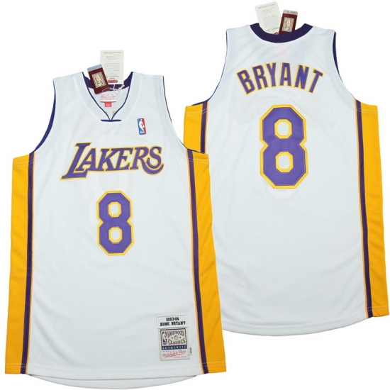 Men Los Angeles Lakers 8 Kobe Bryant white 2003 04 Throwback Jerseys Men Los Angeles Lakers 8 Kobe Bryant white 2003 04 Throwback Jerseys