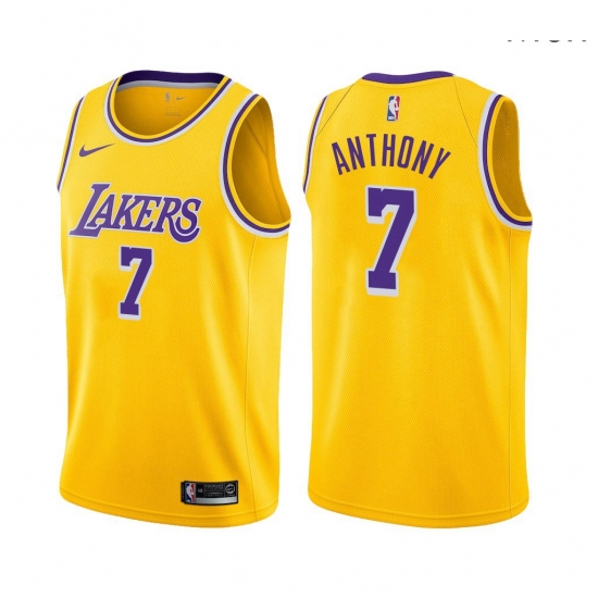 Men Los Angeles Lakers Carmelo Anthony Icon Edition Gold 2021 Stitched NBA Jersey Men Los Angeles Lakers Carmelo Anthony Icon Edition Gold 2021 Stitched NBA Jersey