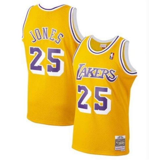 Men Los Angeles Lakers Eddie Jones #25 Mitchell & Ness 1994-95 Classics Stitched Jersey Men Los Angeles Lakers Eddie Jones #25 Mitchell & Ness 1994-95 Classics Stitched Jersey