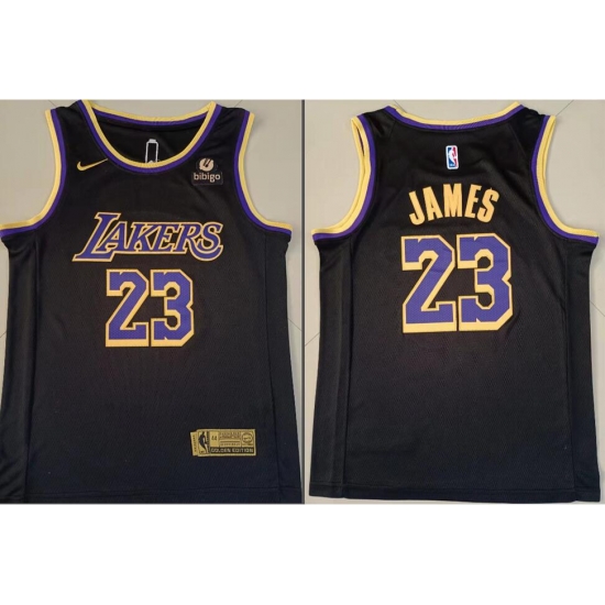Men Los Angeles Lakers Lebron James #23 Black Purple Stitched NBA Jersey Men Los Angeles Lakers Lebron James #23 Black Purple Stitched NBA Jersey