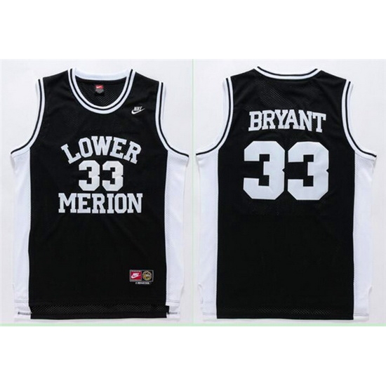 Men Nike Los Angeles Lakers 33 Kobe Bryant Authentic Black Lower Merion Aces High School NBA Jersey Men Nike Los Angeles Lakers 33 Kobe Bryant Authentic Black Lower Merion Aces High School NBA Jersey