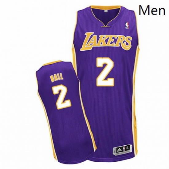 Mens Adidas Los Angeles Lakers 2 Lonzo Ball Authentic Purple Road NBA Jersey Mens Adidas Los Angeles Lakers 2 Lonzo Ball Authentic Purple Road NBA Jersey
