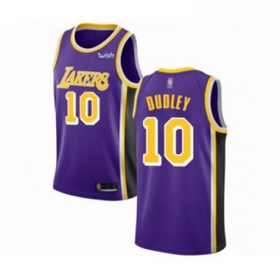Mens Los Angeles Lakers 10 Jared Dudley Authentic Purple Basketball Jersey Statement Edition Mens Los Angeles Lakers 10 Jared Dudley Authentic Purple Basketball Jersey Statement Edition