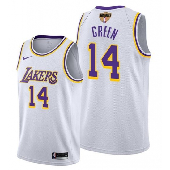 Men's Los Angeles Lakers #14 Danny Green White Stitched NBA Jersey Men's Los Angeles Lakers #14 Danny Green White Stitched NBA Jersey