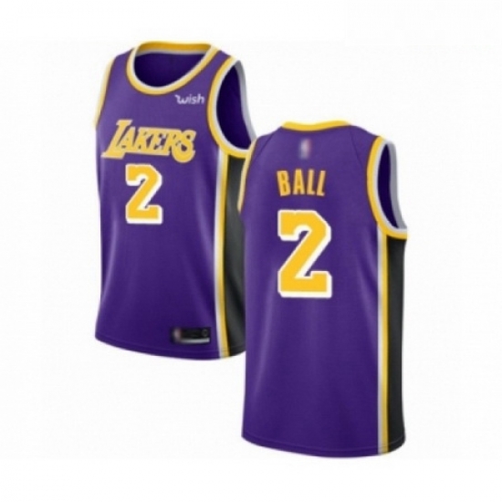 Mens Los Angeles Lakers 2 Lonzo Ball Authentic Purple Basketball Jerseys Icon Edition Mens Los Angeles Lakers 2 Lonzo Ball Authentic Purple Basketball Jerseys Icon Edition