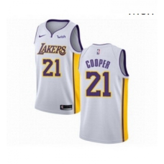 Mens Los Angeles Lakers 21 Michael Cooper Authentic White Basketball Jersey Association Edition Mens Los Angeles Lakers 21 Michael Cooper Authentic White Basketball Jersey Association Edition