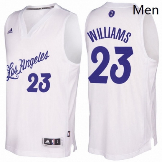 Mens Los Angeles Lakers 23 Lou Williams 2016 2017 Christmas Day White NBA Swingman Jersey Mens Los Angeles Lakers 23 Lou Williams 2016 2017 Christmas Day White NBA Swingman Jersey