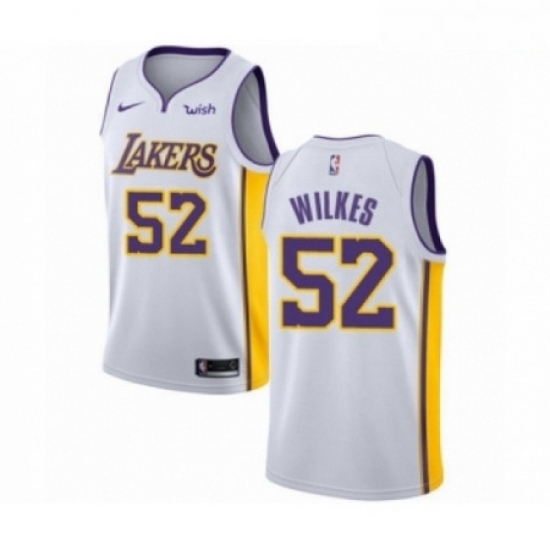 Mens Los Angeles Lakers 52 Jamaal Wilkes Authentic White Basketball Jersey Association Edition Mens Los Angeles Lakers 52 Jamaal Wilkes Authentic White Basketball Jersey Association Edition