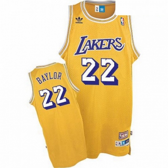 Mens Mitchell and Ness Los Angeles Lakers 22 Elgin Baylor Swingman Gold Throwback NBA Jersey Mens Mitchell and Ness Los Angeles Lakers 22 Elgin Baylor Swingman Gold Throwback NBA Jersey