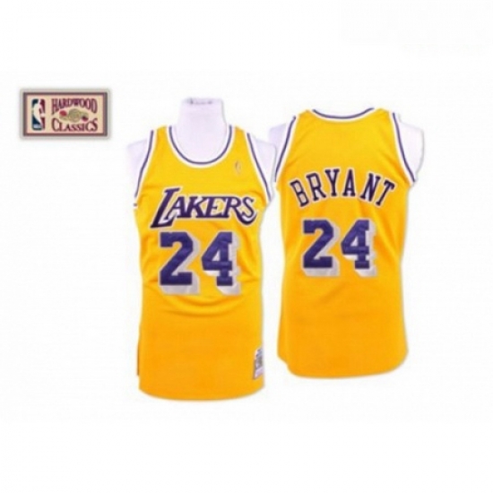 Mens Mitchell and Ness Los Angeles Lakers 24 Kobe Bryant Swingman Gold Throwback NBA Jersey Mens Mitchell and Ness Los Angeles Lakers 24 Kobe Bryant Swingman Gold Throwback NBA Jersey