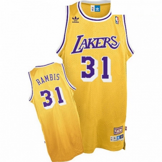 Mens Mitchell and Ness Los Angeles Lakers 31 Kurt Rambis Swingman Gold Throwback NBA Jersey Mens Mitchell and Ness Los Angeles Lakers 31 Kurt Rambis Swingman Gold Throwback NBA Jersey