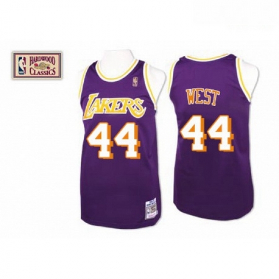 Mens Mitchell and Ness Los Angeles Lakers 44 Jerry West Swingman Purple Throwback NBA Jersey Mens Mitchell and Ness Los Angeles Lakers 44 Jerry West Swingman Purple Throwback NBA Jersey