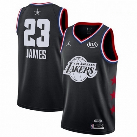 Mens Nike Los Angeles Lakers 23 LeBron James Black Basketball Jordan Swingman 2019 All Star Game Jersey Mens Nike Los Angeles Lakers 23 LeBron James Black Basketball Jordan Swingman 2019 All Star Game Jersey