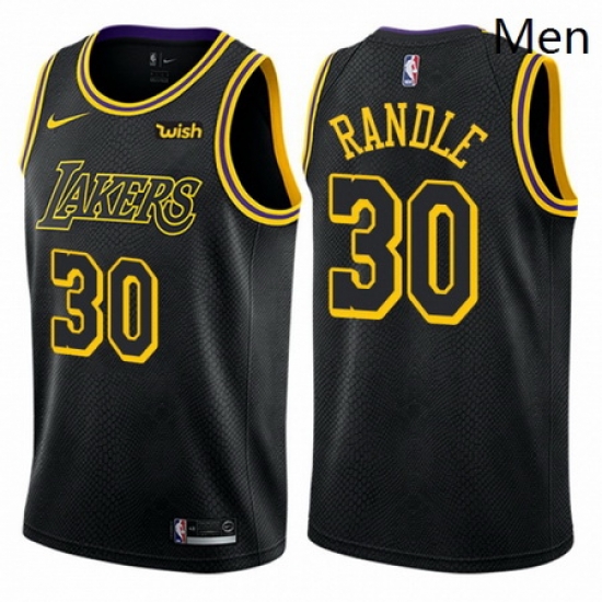 Mens Nike Los Angeles Lakers 30 Julius Randle Swingman Black City Edition NBA Jersey Mens Nike Los Angeles Lakers 30 Julius Randle Swingman Black City Edition NBA Jersey