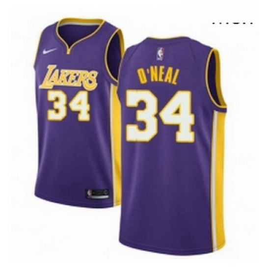 Mens Nike Los Angeles Lakers 34 Shaquille ONeal Authentic Purple NBA Jersey Icon Edition Mens Nike Los Angeles Lakers 34 Shaquille ONeal Authentic Purple NBA Jersey Icon Edition