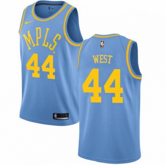 Mens Nike Los Angeles Lakers 44 Jerry West Swingman Blue Hardwood Classics NBA Jersey Mens Nike Los Angeles Lakers 44 Jerry West Swingman Blue Hardwood Classics NBA Jersey