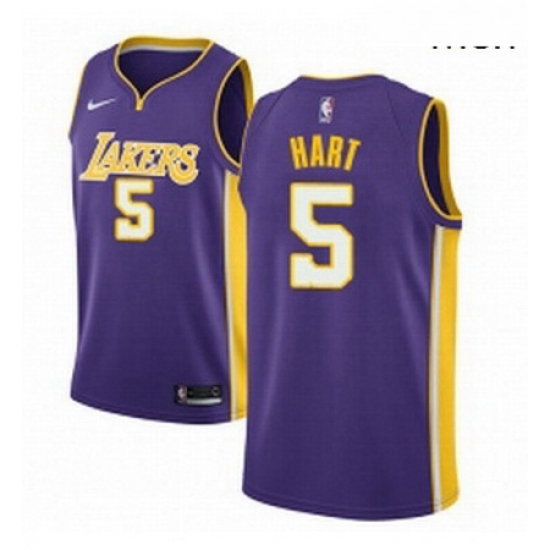 Mens Nike Los Angeles Lakers 5 Josh Hart Swingman Purple NBA Jersey Statement Edition Mens Nike Los Angeles Lakers 5 Josh Hart Swingman Purple NBA Jersey Statement Edition