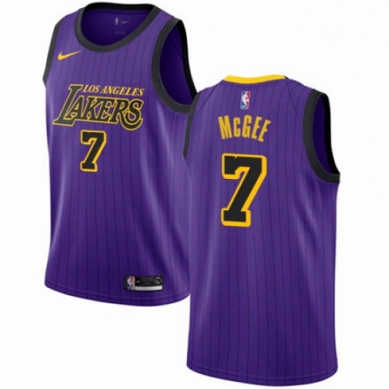 Mens Nike Los Angeles Lakers 7 JaVale McGee Swingman Purple NBA Jersey City Edition Mens Nike Los Angeles Lakers 7 JaVale McGee Swingman Purple NBA Jersey City Edition
