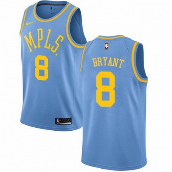 Mens Nike Los Angeles Lakers 8 Kobe Bryant Swingman Blue Hardwood Classics NBA Jersey Mens Nike Los Angeles Lakers 8 Kobe Bryant Swingman Blue Hardwood Classics NBA Jersey