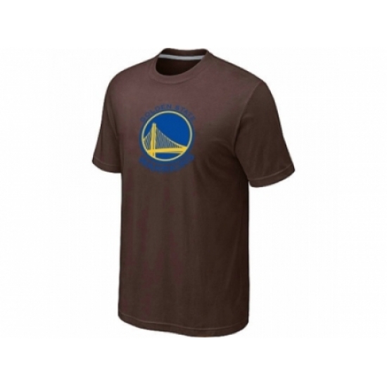 NBA Golden State Warriors Big & Tall Primary Logo Brown T-Shirt NBA Golden State Warriors Big & Tall Primary Logo Brown T-Shirt