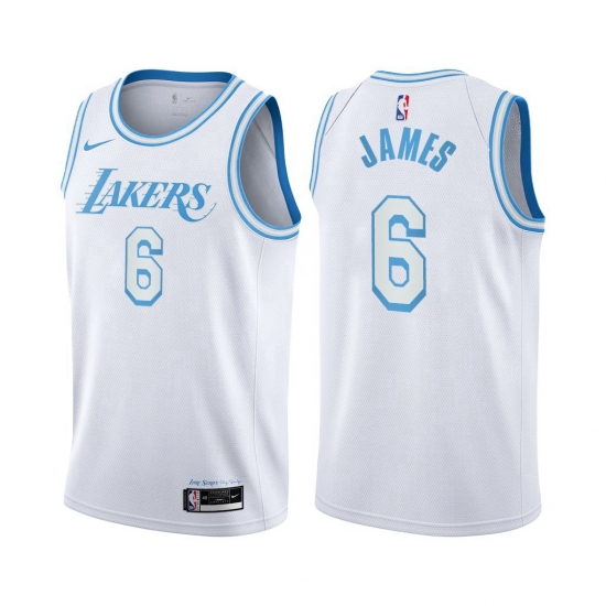 Women Nike Los Angeles Lakers 6 LeBron James White Women NBA Swingman 2020 21 City Edition Jersey Women Nike Los Angeles Lakers 6 LeBron James White Women NBA Swingman 2020 21 City Edition Jersey