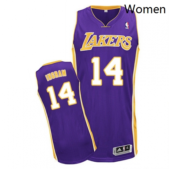 Womens Adidas Los Angeles Lakers 14 Brandon Ingram Authentic Purple Road NBA Jersey Womens Adidas Los Angeles Lakers 14 Brandon Ingram Authentic Purple Road NBA Jersey