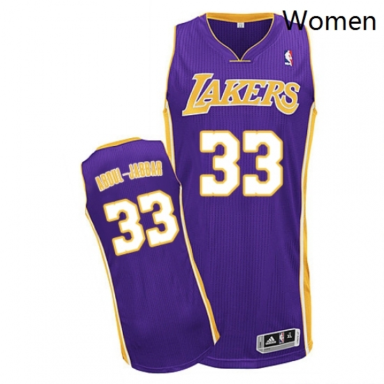Womens Adidas Los Angeles Lakers 33 Kareem Abdul Jabbar Authentic Purple Road NBA Jersey Womens Adidas Los Angeles Lakers 33 Kareem Abdul Jabbar Authentic Purple Road NBA Jersey
