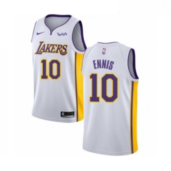 Womens Los Angeles Lakers 10 Tyler Ennis Authentic White Basketball Jersey Association Edition Womens Los Angeles Lakers 10 Tyler Ennis Authentic White Basketball Jersey Association Edition