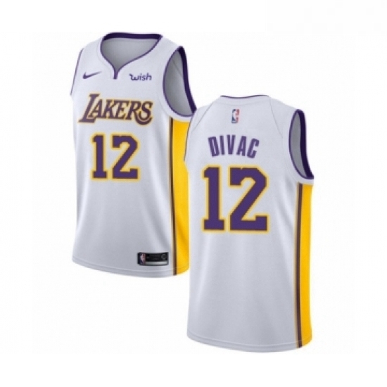 Womens Los Angeles Lakers 12 Vlade Divac Authentic White Basketball Jersey Association Edition Womens Los Angeles Lakers 12 Vlade Divac Authentic White Basketball Jersey Association Edition